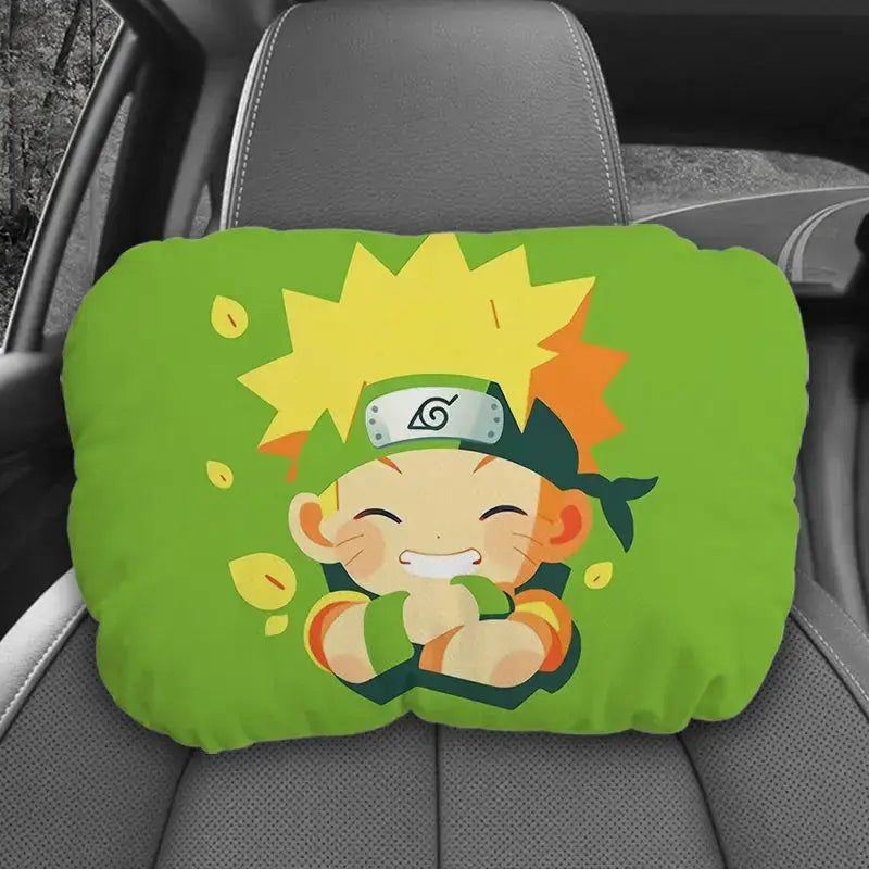 Naruto Uzumaki Plush Car Seat Neck Pillow Bandai flannel elastic cotton 20x32cm all cars