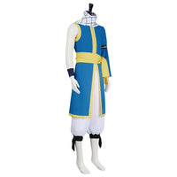 Natsu Dragneel Fairy Tail Cosplay Costume Blue Black Seven Years Later uniform Halloween men