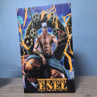 One Piece Enel Thunder God POP MAX GK Figure 39cm Bandai sitting statue PVC anime gift box