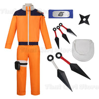 Naruto Uzumaki Orange Cosplay Costume | Genin Outfit