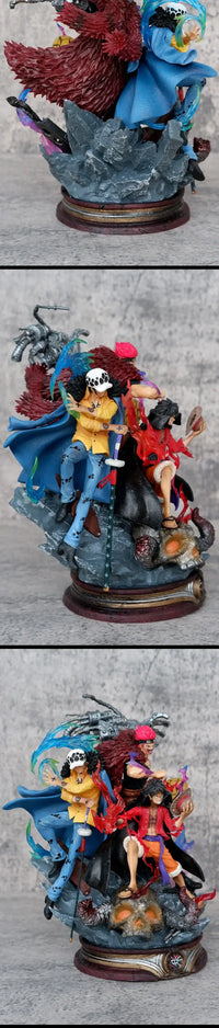 One Piece Onigashima Supernova Action Figures boxed gift set anime collectible Luffy Kid Law toy