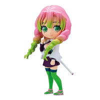 A 15cm kawaii Qposket Demon Slayer Figure made of PVC, featuring characters like Nezuko, Tanjiro, and Rengoku for anime collection.