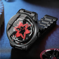 VA VA VOOM Racing Series Watch creative spinning dial stainless steel waterproof sports quartz watch for men