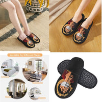 One Piece Luffy Memory Foam House Slippers cozy winter cotton non-skid bedroom slides anime gift