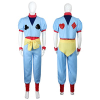 Hisoka Morow Hunter x Hunter Cosplay Costume featuring a multi-piece outfit, ideal for conventions and Halloween.