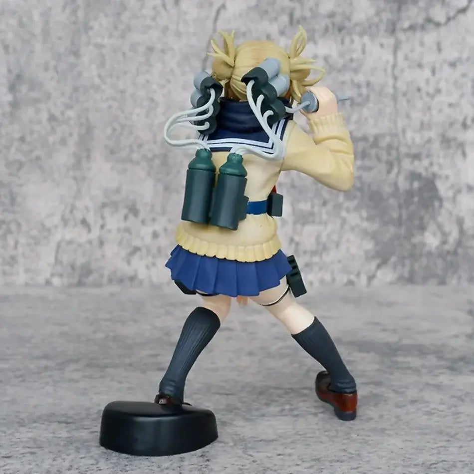 A highly detailed 15cm Toga Himiko Figurine made of premium PVC, standing in a dynamic My Hero Academia anime pose.