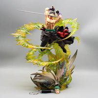 Roronoa Zoro PVC Figure 30cm With Light Bandai One Piece luminous standing model Christmas gift