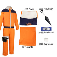Naruto Uzumaki Orange Cosplay Costume | Genin Outfit
