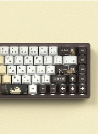 Miyu 129-Key OEM PBT Translucent Keycaps side-engraved 5-side thermal sublimation custom mechanical keyboard