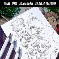 Chainsaw Man Anime Colouring Book multiple pages fan-drawn anime outline sketches colouring