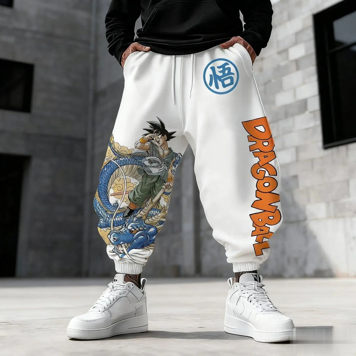 Trendy Broly Anime Pants featuring a Legendary Super Saiyan graphic print, designed as casual Y2K streetwear joggers for men.