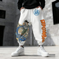 Trendy Broly Anime Pants featuring a Legendary Super Saiyan graphic print, designed as casual Y2K streetwear joggers for men.