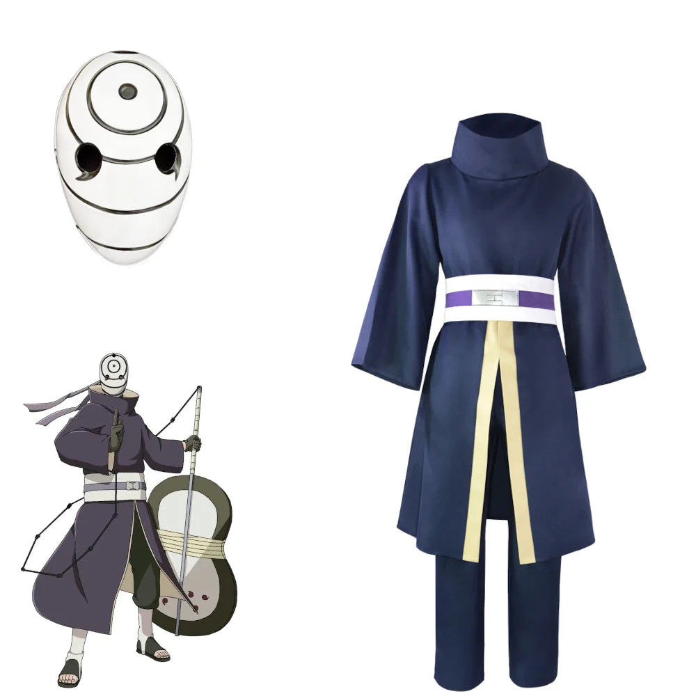 Uchiha Obito Cosplay Costume with Mask | Naruto Set