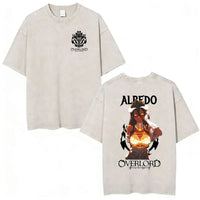 Albedo Overlord Vintage Washed T-Shirt Anime Graphic Tee