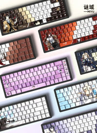 Miyu 129-Key OEM PBT Translucent Keycaps installed custom mechanical keyboard setup full set