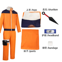 Naruto Uzumaki Orange Cosplay Costume | Genin Outfit