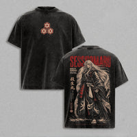 Sesshomaru Inuyasha Vintage Washed Oversized T-Shirt | Anime Tee
