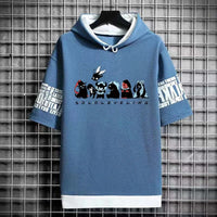 Solo Leveling Anime Graphic T-Shirt Korean Fashion black manga short sleeve men breathable