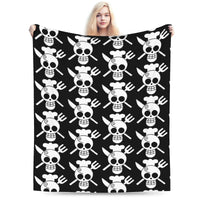 Stay warm with this One Piece Luffy Blanket! 🏴‍☠️ Premium knitted fleece throw for beds and sofas. Soft anime home decor. Shop the trend now!