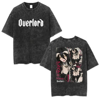 Albedo Overlord Vintage Washed T-Shirt Anime Graphic Tee