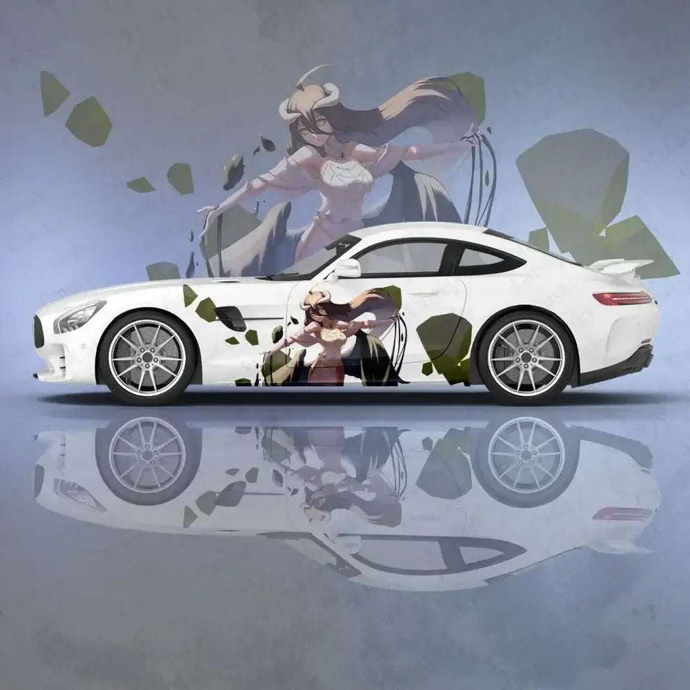Albedo Anime Vinyl Car Decal Side Graphic Wrap UV fade-resistant custom door waist line sticker