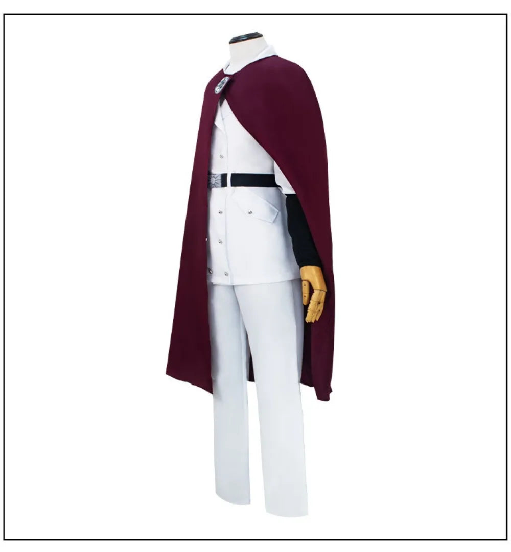 Yhwach Cosplay Costume showcasing the complete outfit including cloak, pants, and accessories, perfect for cosplay events.