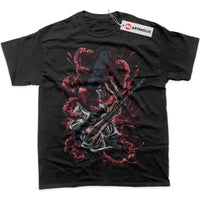 An oversized Chainsaw Man T-Shirt made of soft cotton, featuring a graphic print of Power and Makima for men's and women's streetwear.