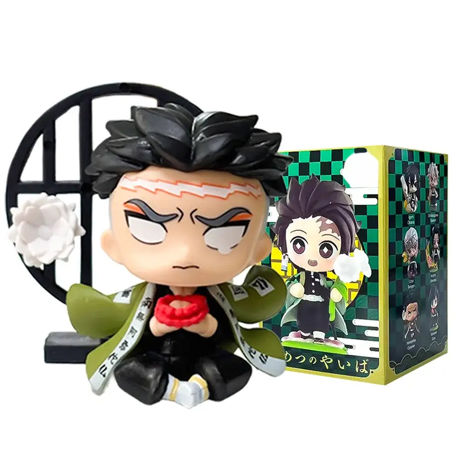 Demon Slayer Tanjiro Nezuko Blind Box Figure anime cartoon statue ornament surprise gift