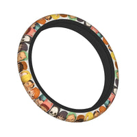 One Piece Luffy Anime Steering Wheel Cover soft elastic 37-38cm car decoration accessory