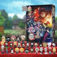 Demon Slayer Anime Advent Calendar 2D flat PVC cartoon figure Christmas countdown gift set