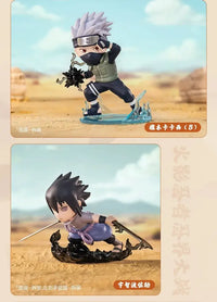 A cute Naruto Pop Mart Blind Box from the Ninkai Taisen Series featuring a collectible chibi anime desktop decoration model.