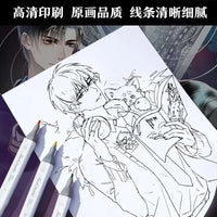 Chainsaw Man Anime Colouring Book multiple pages fan-drawn anime outline sketches colouring