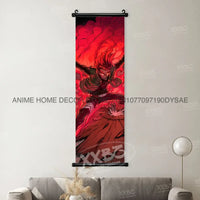 High-definition Naruto Posters hanging scroll featuring Uzumaki Naruto, Uchiha Sasuke, and Madara for anime home wall decoration.
