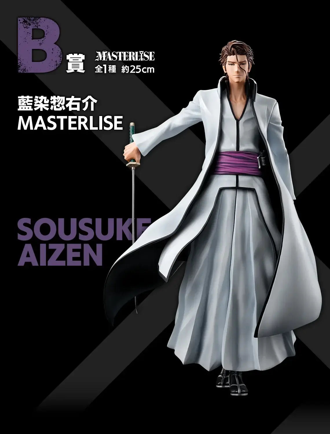 Bleach Ichiban Kuji 20th Anniversary PVC Figure featuring Ichigo, Aizen, and Grimmjow by Bandai