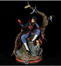 A 32cm Akatsuki Tobi Uchiha Obito Naruto PVC model, a desktop ornament and holiday gift toy for kids.