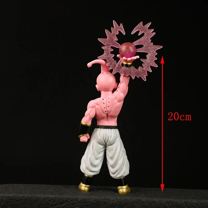 Dragon Ball Majin Buu Figure displayed on desk as anime table ornament collectible 20CM