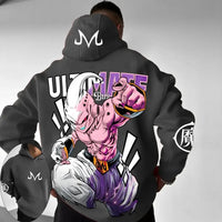 Dragon Ball Majin Buu Anime Hoodie loose long sleeve parent-child sweater men boys summer autumn