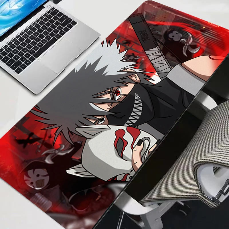Naruto Itachi Madara XL Gaming Mouse Pad in complete gaming battlestation anime desk decor
