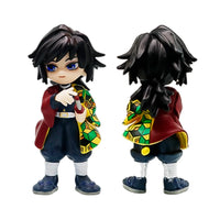 Demon Slayer Tanjiro Nezuko Blind Box PVC Figure, detailed 10cm collectible figure of Tanjiro in unique outfit.