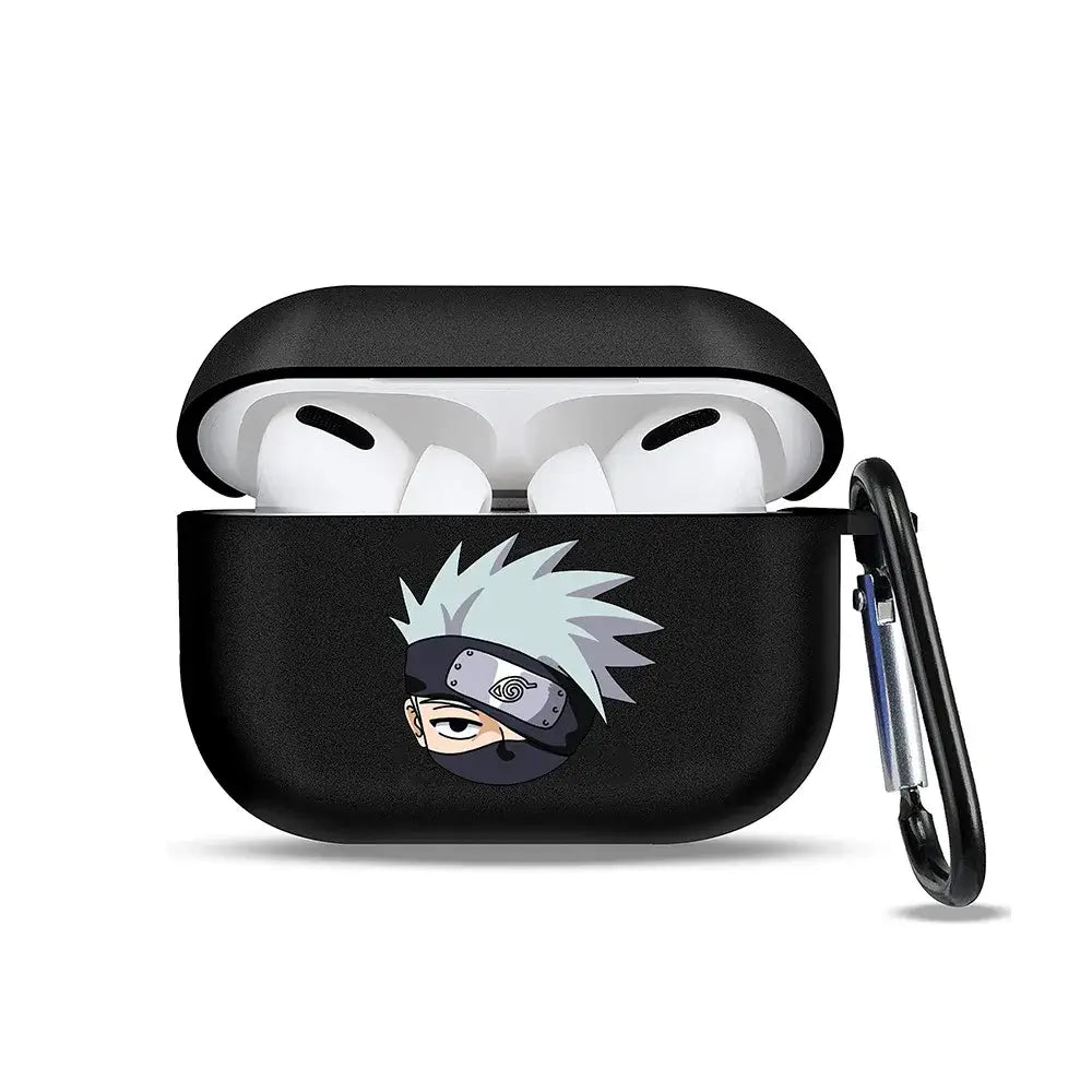 Naruto Itachi AirPods Case Soft Anime Cover TPU cartoon Uchiha Itachi Gaara Akatsuki character figure protective case fits AirPods 1 2 3 Pro Pro2
