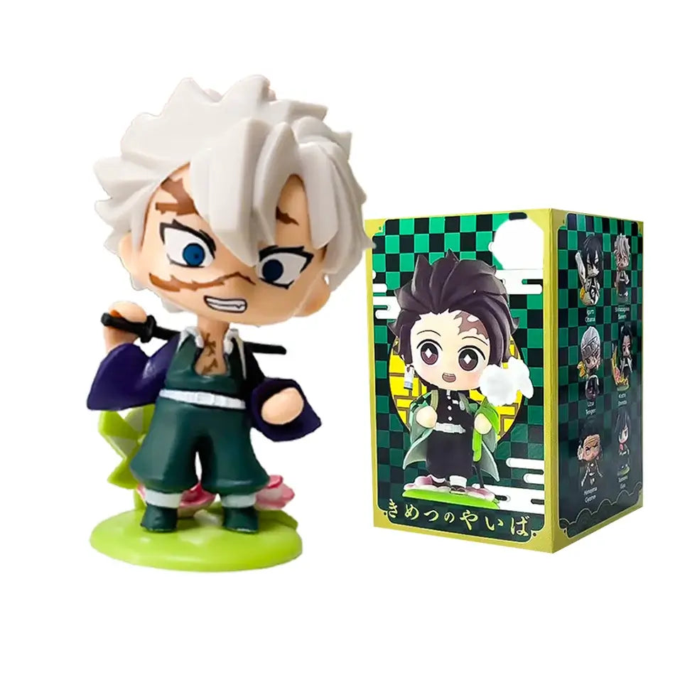 Demon Slayer Tanjiro Nezuko Blind Box Figure anime cartoon statue ornament surprise gift