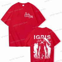 A high-quality 100% cotton Solo Leveling T-shirt for men with a cool Sung Jin-woo short sleeve tee design.