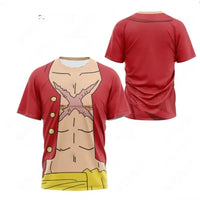 Luffy Cosplay T-Shirt One Piece 3D Printed Kids Infinite Visibility anime apparel free worldwide shipping