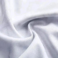 Close-up view of soft white fabric used in Zoro Luffy 3D T-Shirt One Piece Quick-Dry, showcasing its texture.