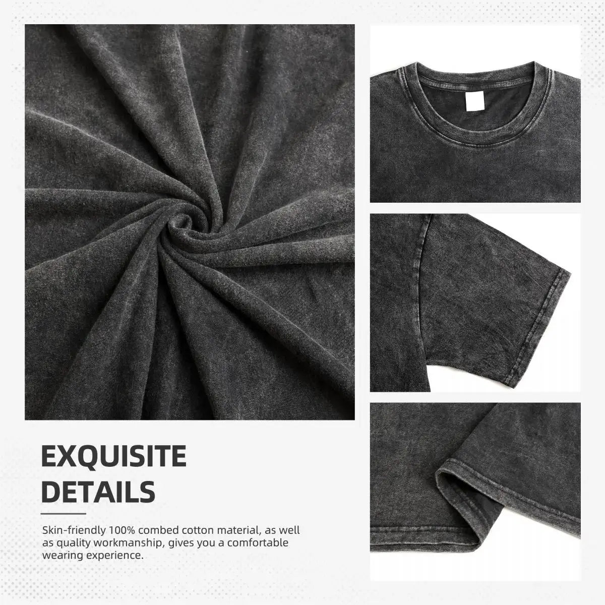 Jujutsu Kaisen Cross Graphic Oversized T-Shirt featuring bold graphic designs front and back in washed black finish.