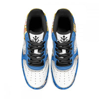 Dragon Ball Z Goku Vegeta Anime Sneakers worn lifestyle shot custom anime basketball shoes