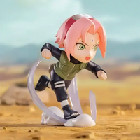A cute Naruto Pop Mart Blind Box from the Ninkai Taisen Series featuring a collectible chibi anime desktop decoration model.