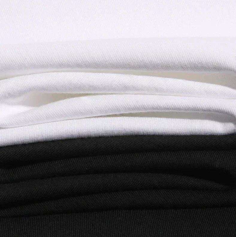 Luffy Zoro Ace T-Shirt One Piece Vintage Harajuku stacked cotton shirts in black and white.