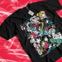 Close-up of Demon Slayer Hashira Y2K Children Cotton T-Shirt Hashira print cotton detail quality