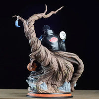 A 32cm Akatsuki Tobi Uchiha Obito Naruto PVC model, a desktop ornament and holiday gift toy for kids.